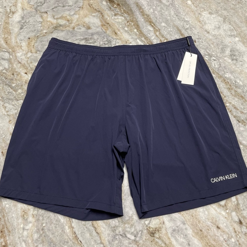 NEW Calvin Klein Men’s Swim Trunks in Navy Blue size XXL